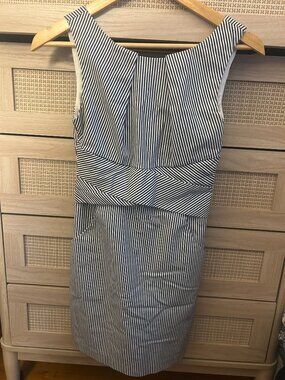 Teeze Me blue and white sheath dress, size 1 (juniors)